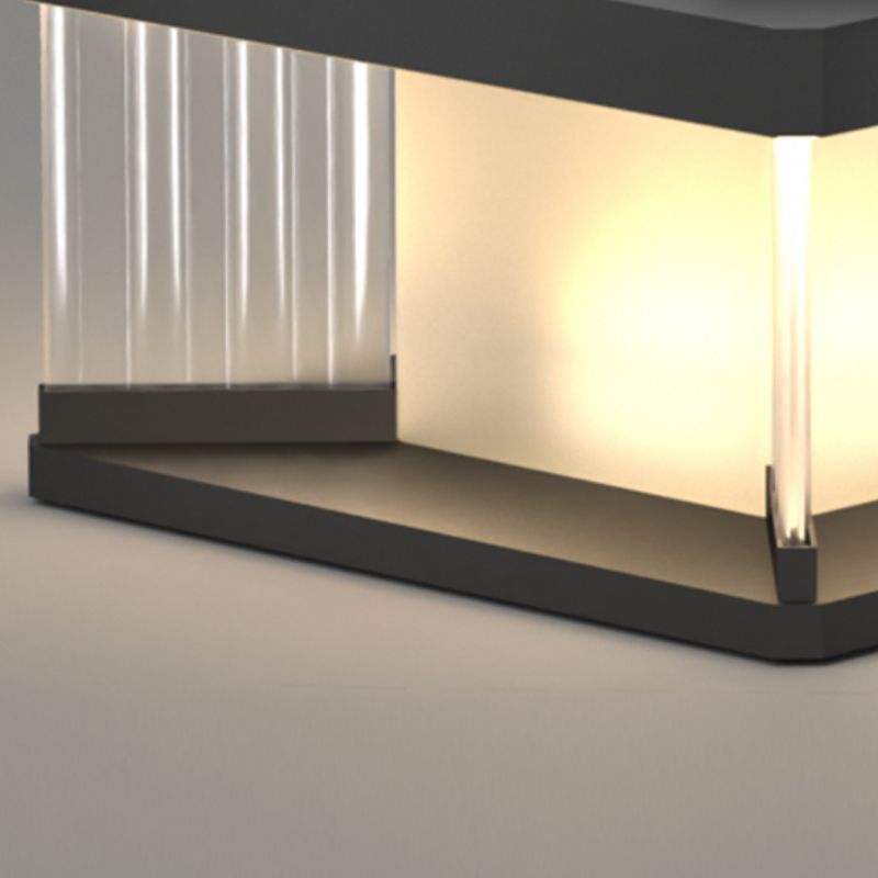 Riley Außensockelleuchte Minimalistisch Solarenergie, 20/30/40CM lang - Lumpaz