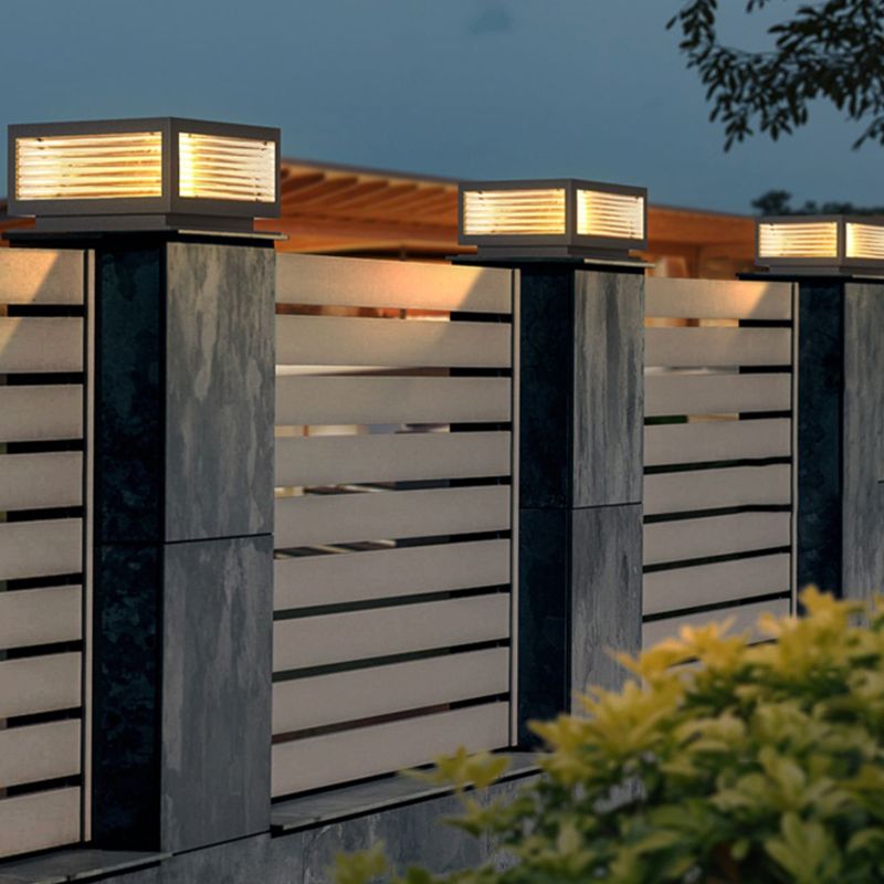 Riley Außensockelleuchte Metall, Quader, Breite 25/31/41CM - Lumpaz