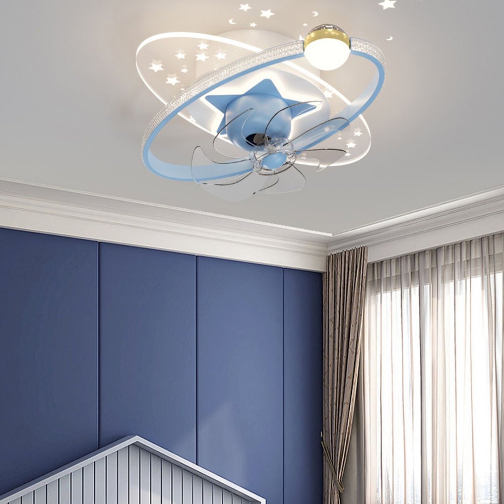 Minori Deckenventilator mit Beleuchtung, 4 Farben, ∅55CM - Lumpaz