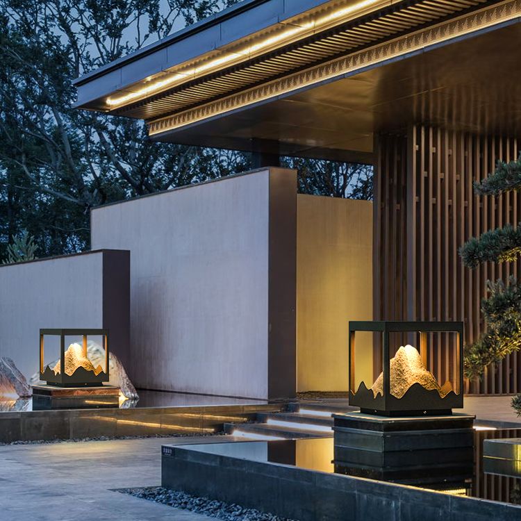 Riley Außensockelleuchte Solar, Gebirge, 23/30/41/51CM Lang - Lumpaz