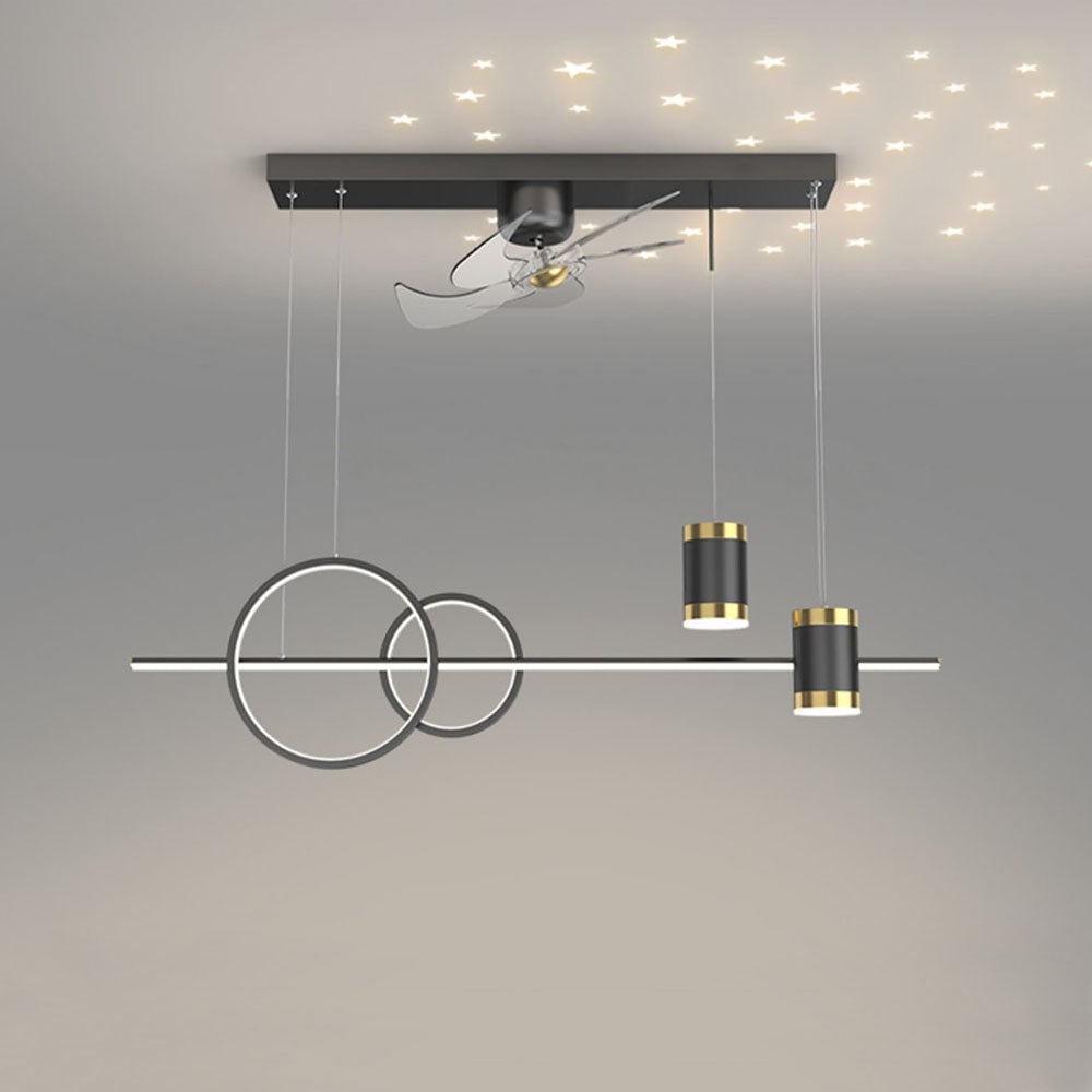 Madina Deckenventilator mit Beleuchtung 6 Stile, ∅100CM - Lumpaz