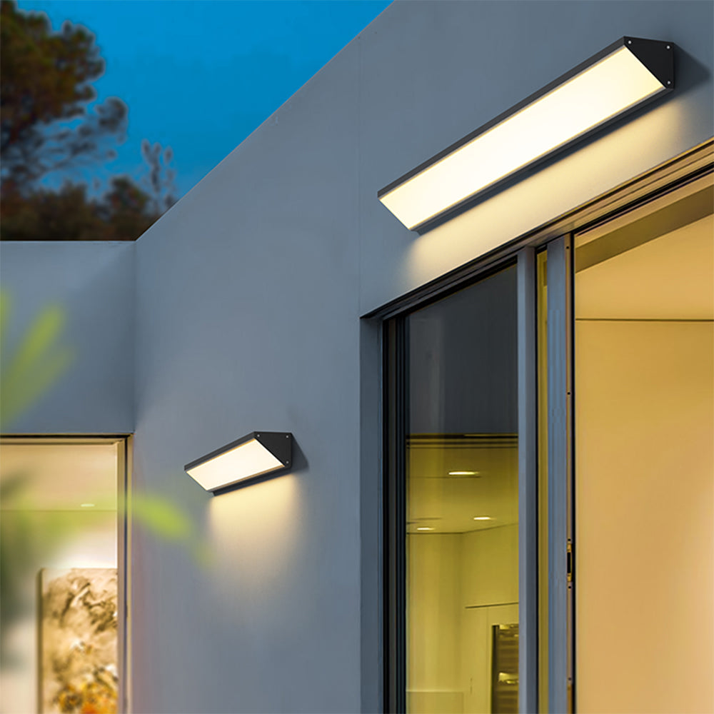 Edge Außenwandleuchte Dreieck, Solar, 40/80/100CM Lang - Lumpaz