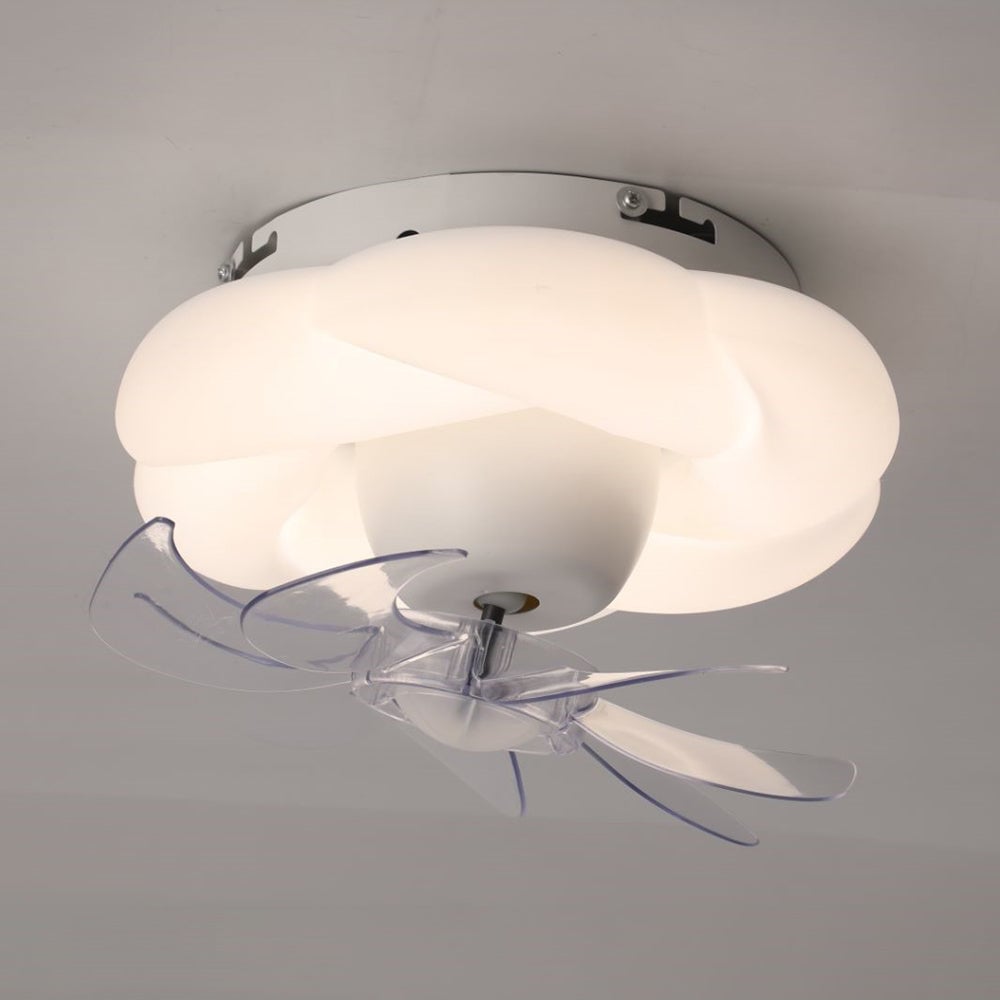 Minori Deckenventilatoren mit Beleuchtung Weiß, 2 Stile, ∅30CM - Lumpaz