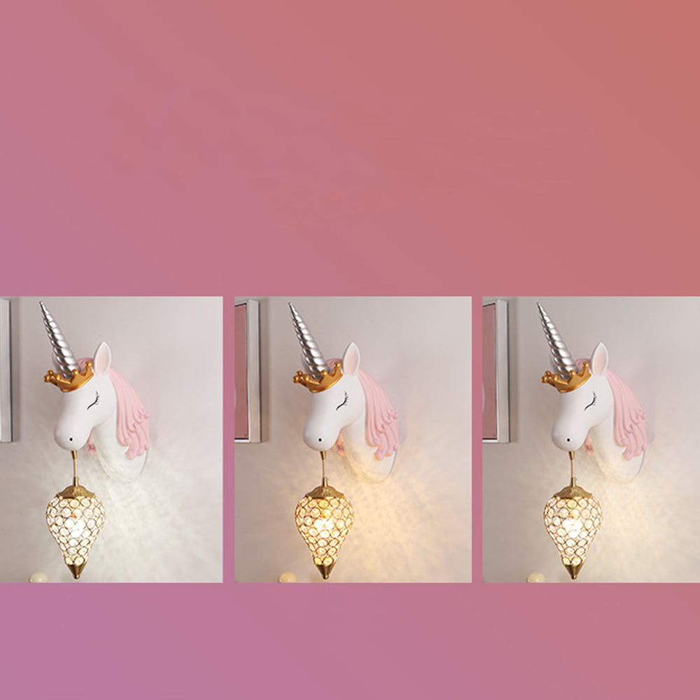 Minori Wandlecuhte Einhorn Rosa & Blau, 40/56CM Lang - Lumpaz