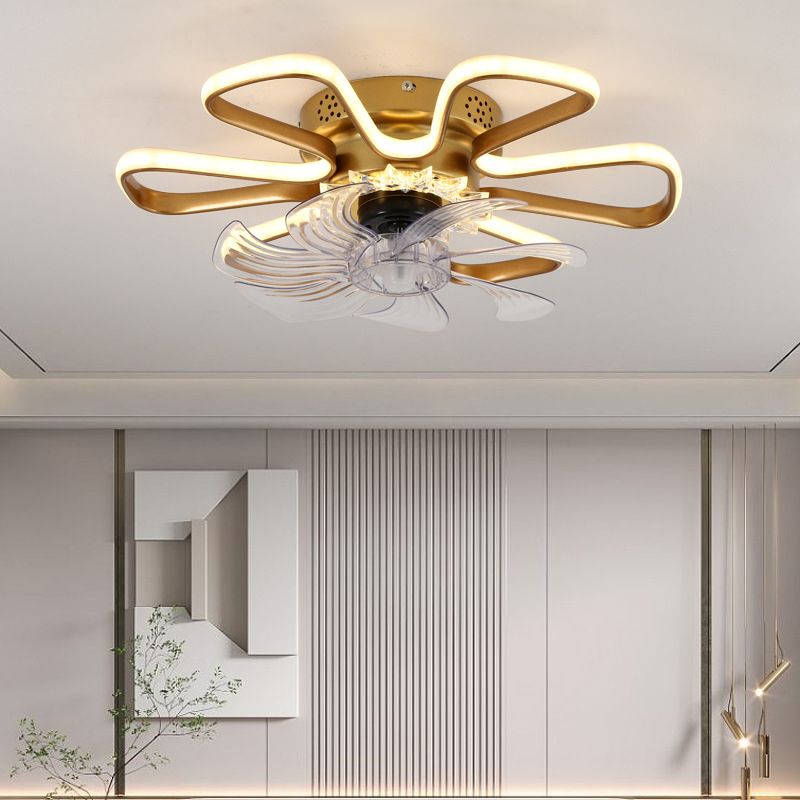 Hana Deckenventilator mit Beleuchtung, 3 Farben, ∅50CM - Lumpaz