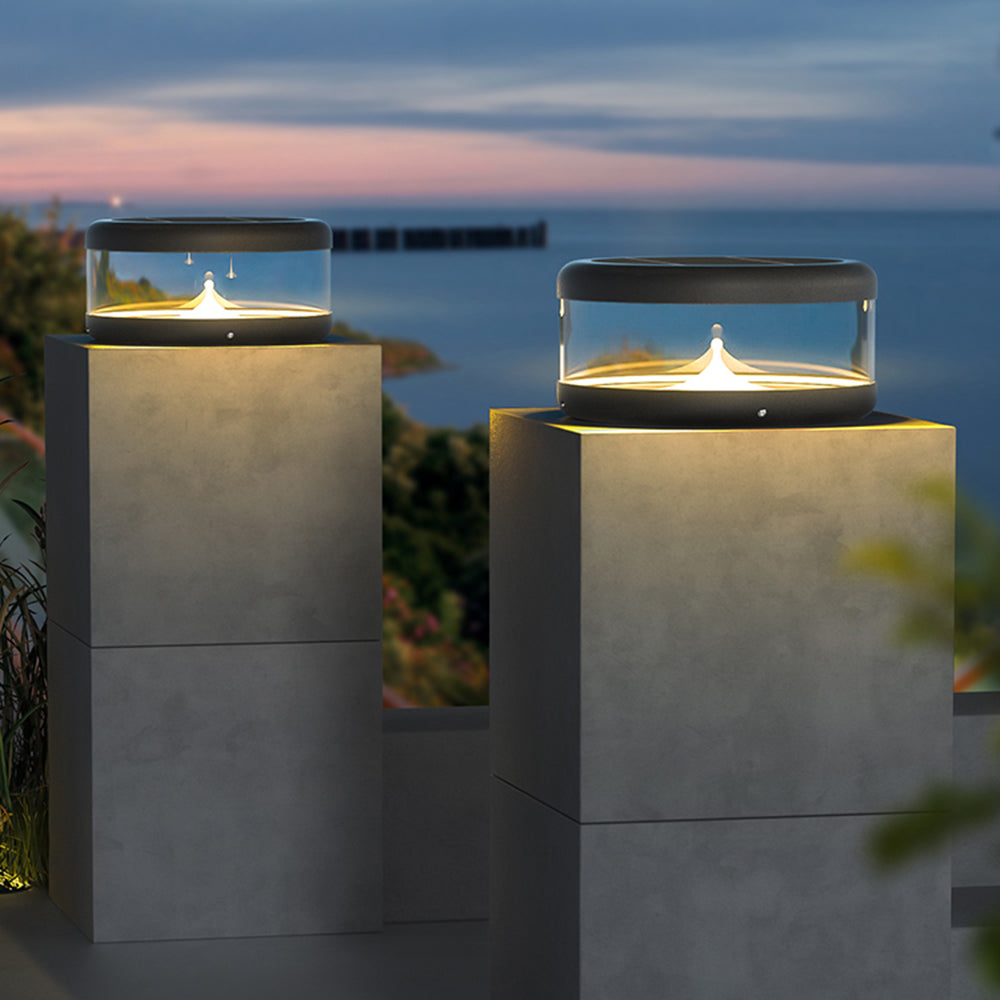 Riley Außensockelleuchte, Durchsichtig, ∅25/30/40CM - Lumpaz