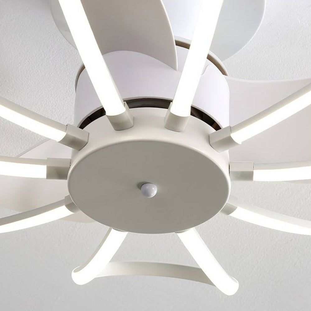 Lacey Deckenventilator mit Beleuchtung, 3 Farben, ∅65CM - Lumpaz