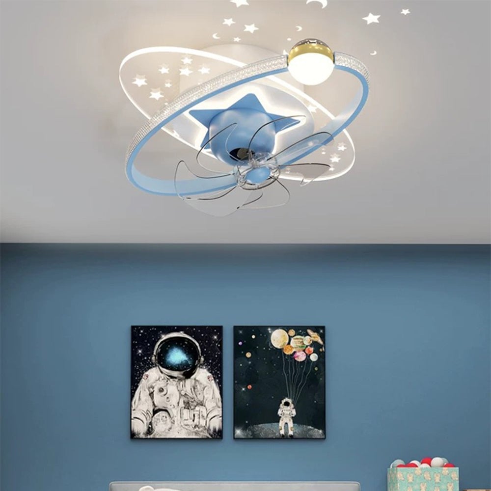 Minori Deckenventilator mit Beleuchtung, 4 Farben, ∅55CM - Lumpaz