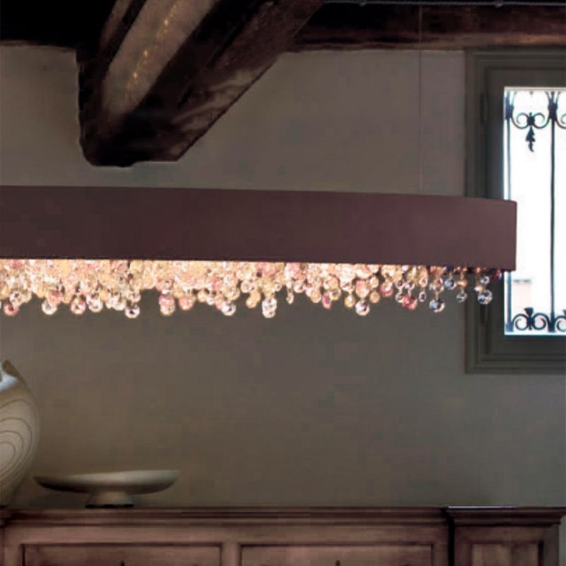 Marilyn Pendelleuchte Kristall, 4 Farben,100CM/120CM Lang - Lumpaz