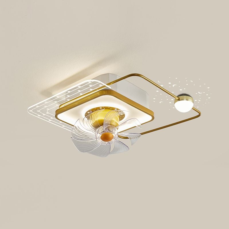 Madina Deckenventilator mit Beleuchtung, 3 Stile, ∅55/60CM - Lumpaz