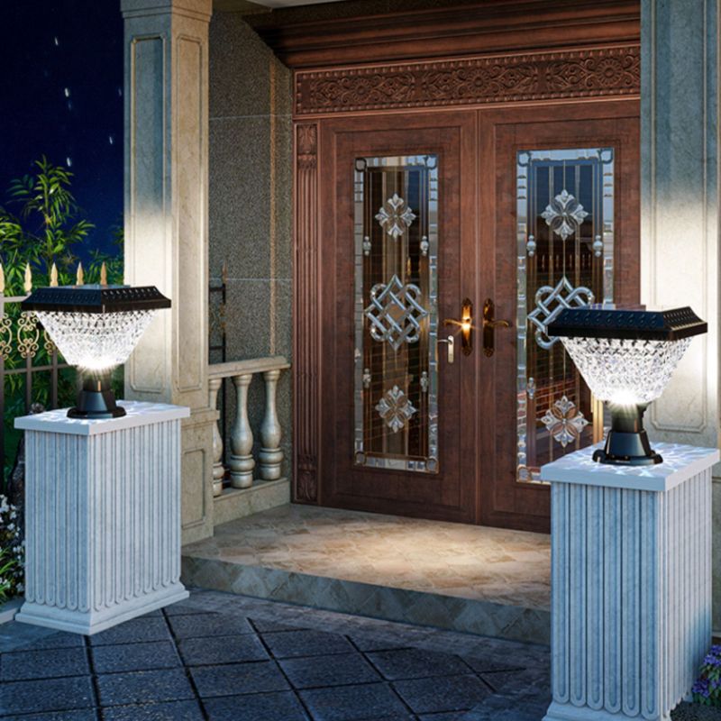 Riley Außensockelleuchte Solar, Geometrie, 22CM Lang - Lumpaz