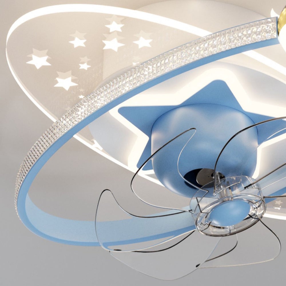 Minori Deckenventilator mit Beleuchtung, 4 Farben, ∅55CM - Lumpaz