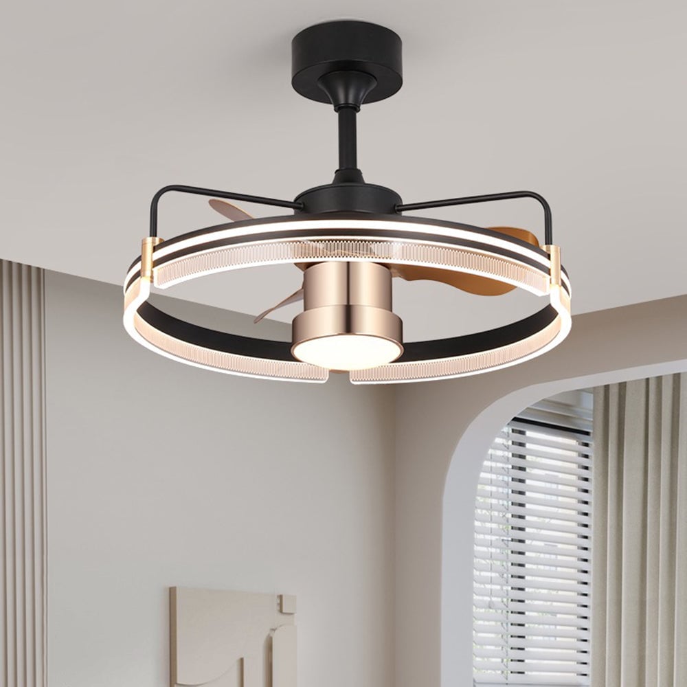 Kelley Deckenventilator mit Beleuchtung Aluminium & Metall, ∅60cm - Lumpaz