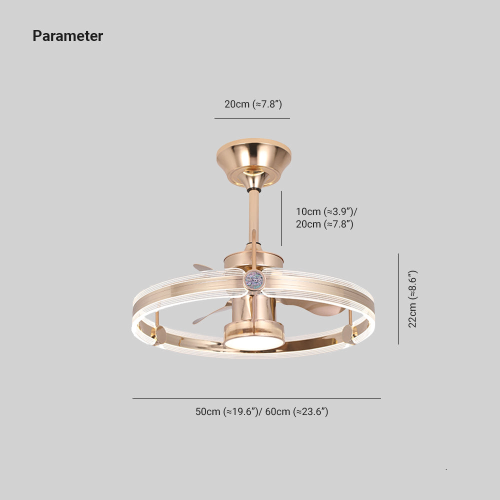Kelley Deckenventilatoren mit Beleuchtung, 2 Stile, ∅50/60CM - Lumpaz
