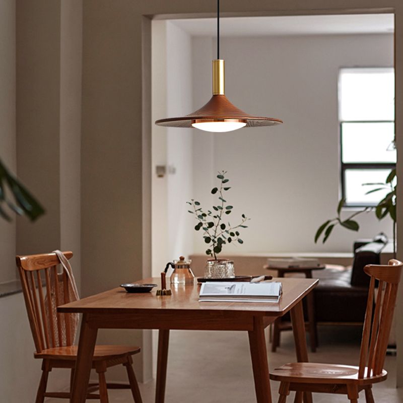 Carins Pendelleuchte,  Metall & Holz, 1/2/3-flammig, ∅25CM/35CM - Lumpaz