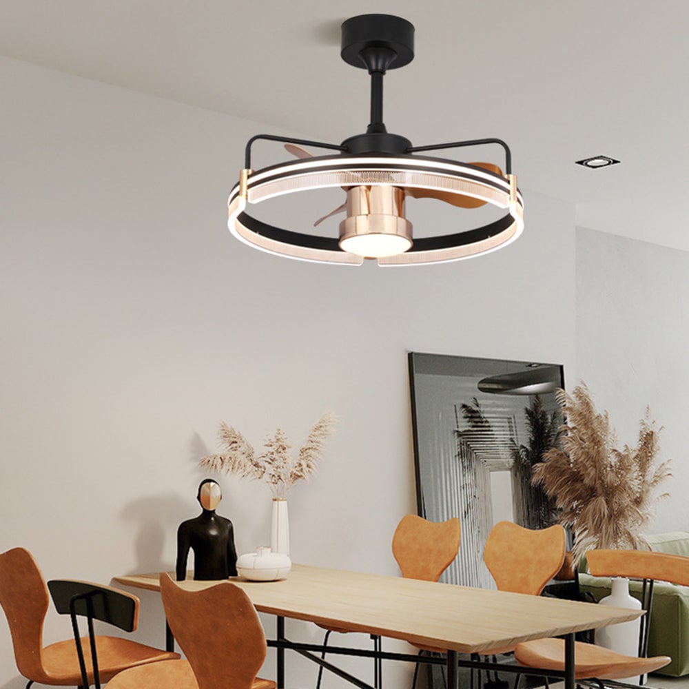 Kelley Deckenventilator mit Beleuchtung Aluminium & Metall, ∅60cm - Lumpaz
