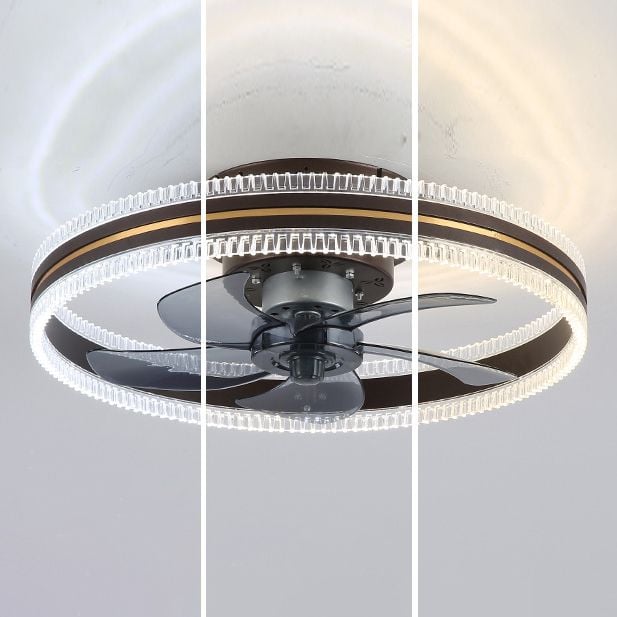 Kirsten Deckenventilator mit Beleuchtung Doppel-Licht, 4 Farben, ∅50CM - Lumpaz