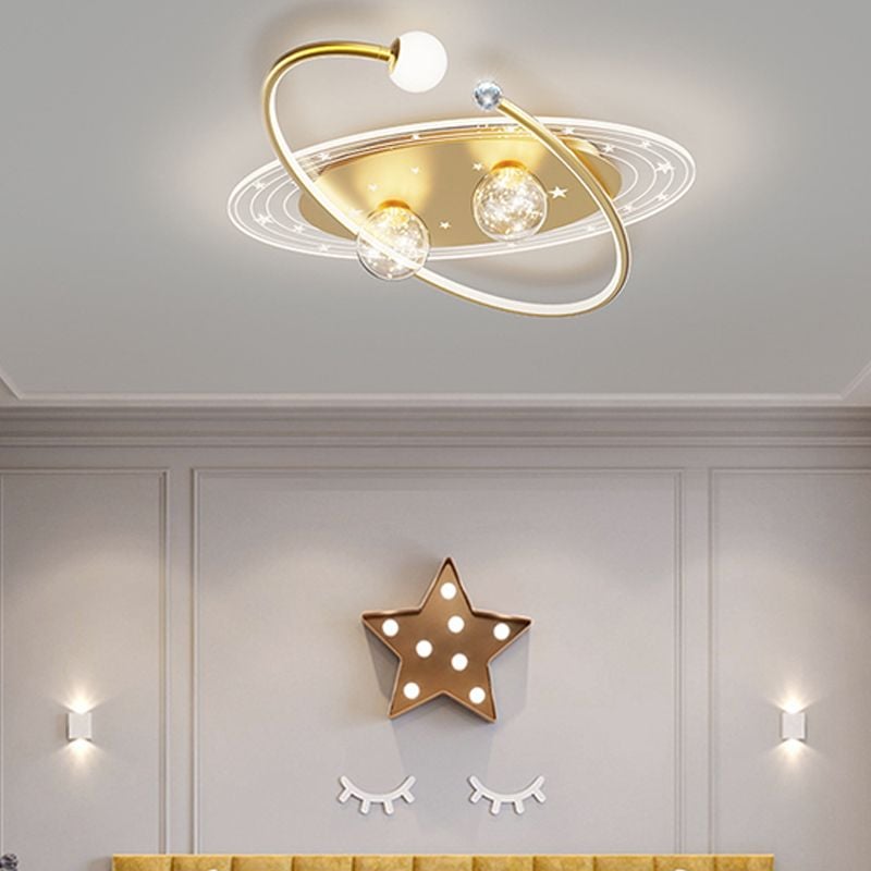 Madina Sternenklar Deckenventilator mit Beleuchtung, 3 Farben, 3/5 flammig, ∅52CM - Lumpaz