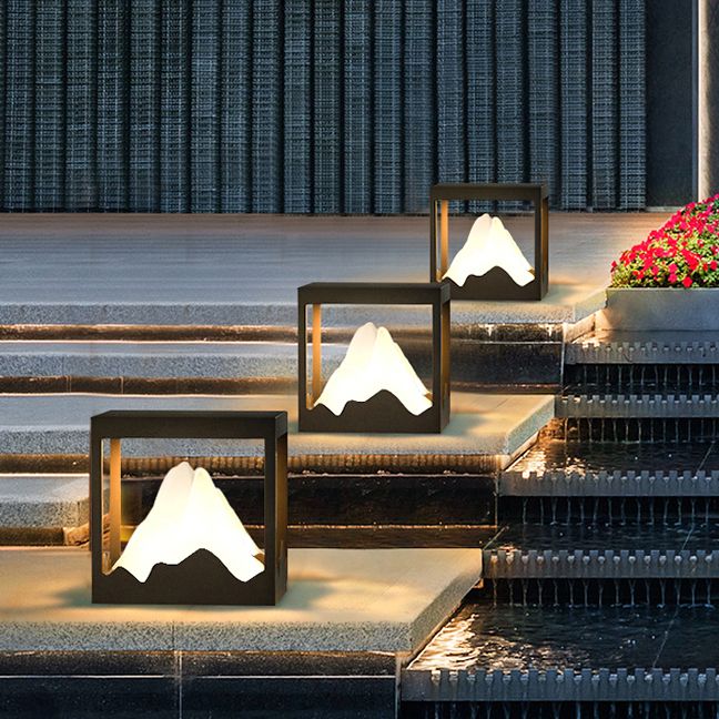 Riley Außensockelleuchte Solar, Gebirge, 23/30/41/51CM Lang - Lumpaz