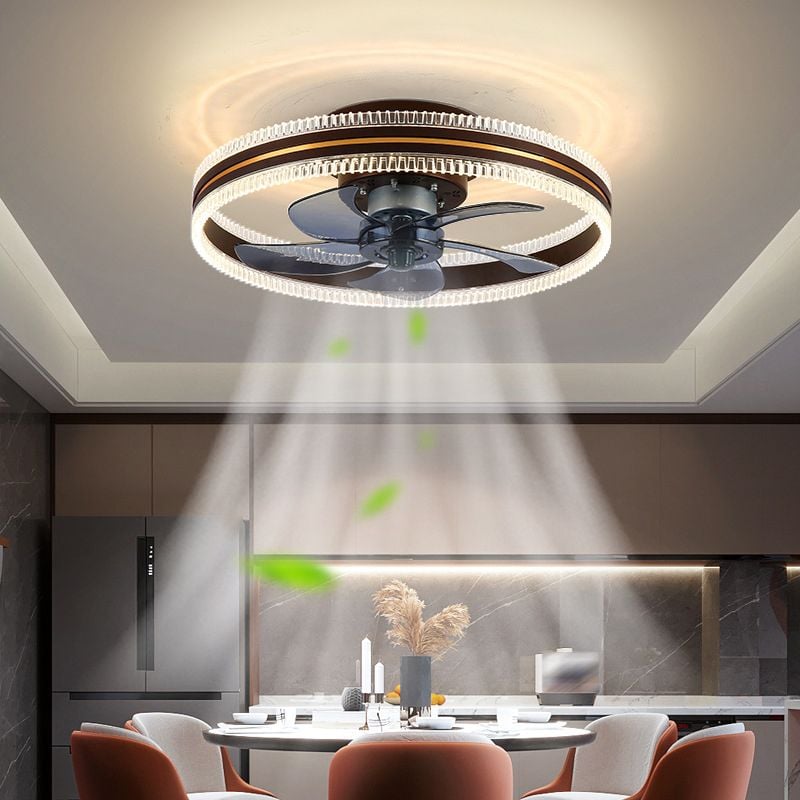 Kirsten Deckenventilator mit Beleuchtung Doppel-Licht, 4 Farben, ∅50CM - Lumpaz