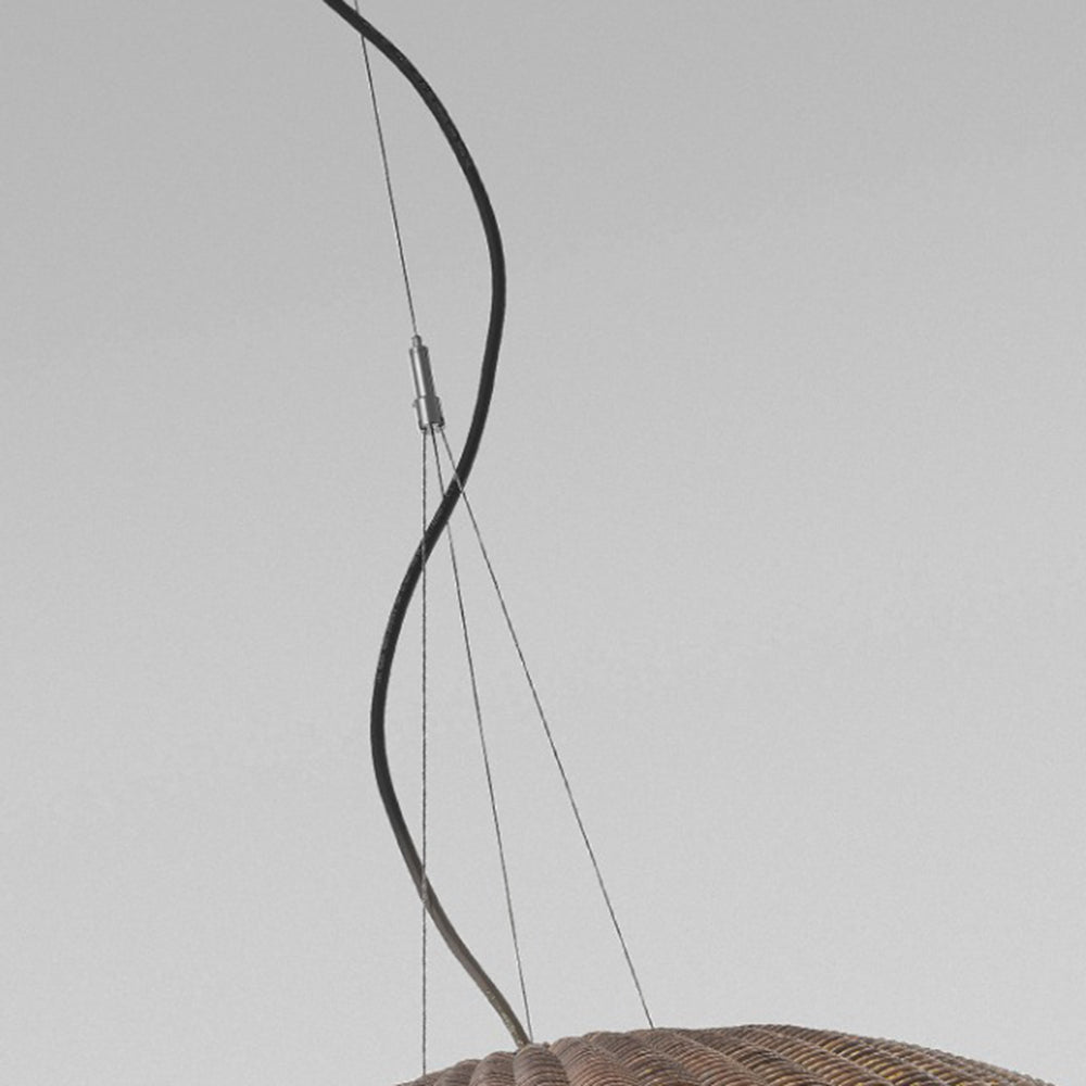 Ritta Außenpendelleuchte, Bambus, 16/38CM Lang - Lumpaz