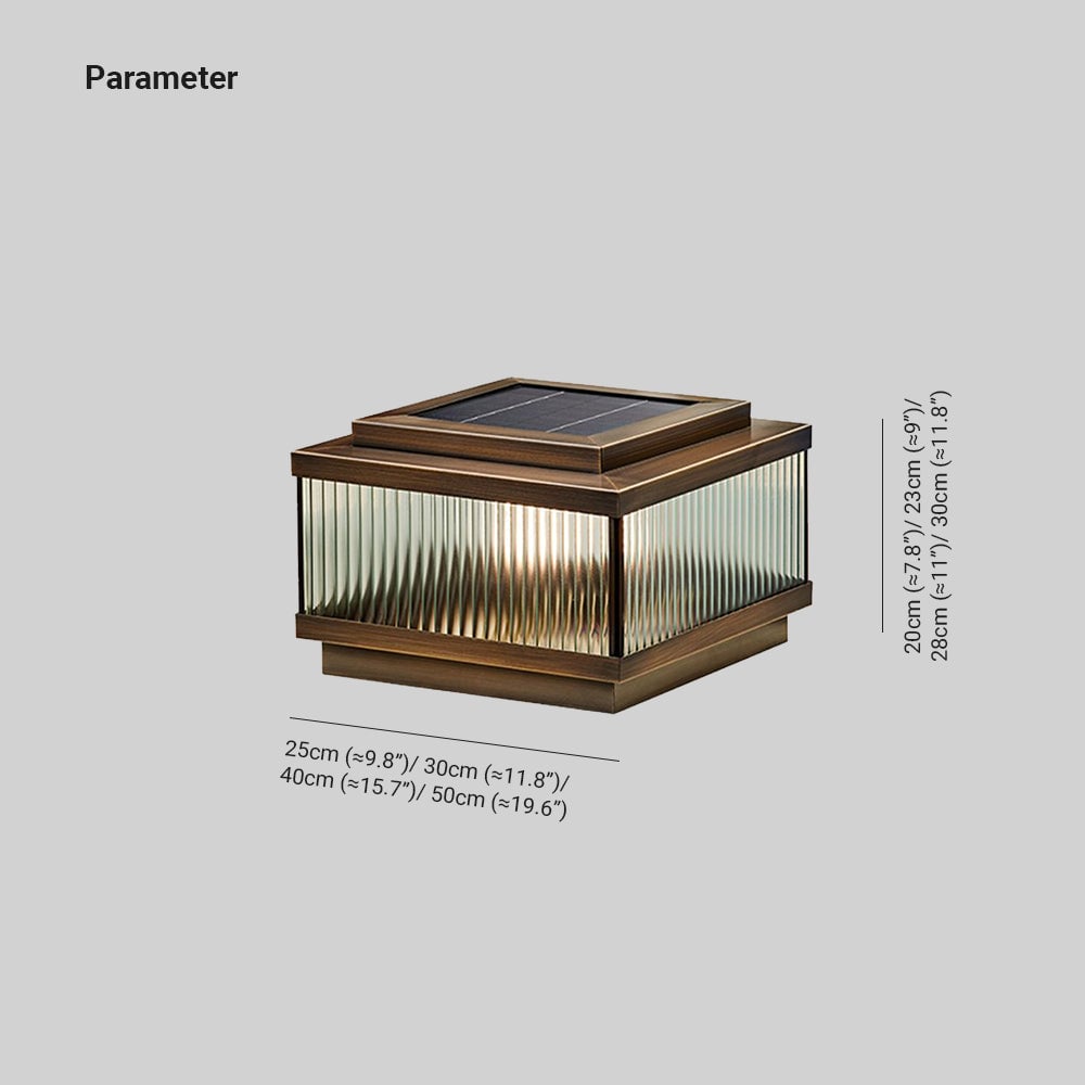 Riley Außensockelleuchte, 25/30/40/50CM lang - Lumpaz