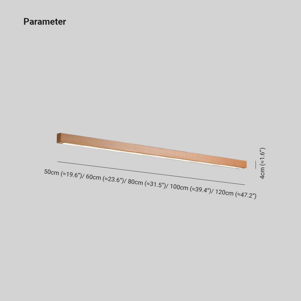 Ozawa Spiegelfront Wandleuchte Linear,1/2-flammig, 5 Größe - Lumpaz