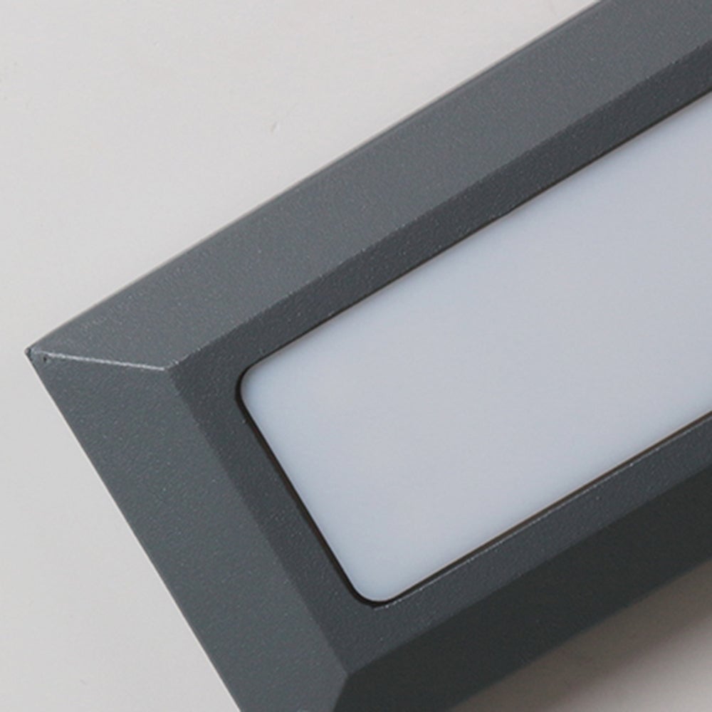 Orr Rechteck Außen-Treppenleuchte, 2 Farben, 23CM Lang - Lumpaz