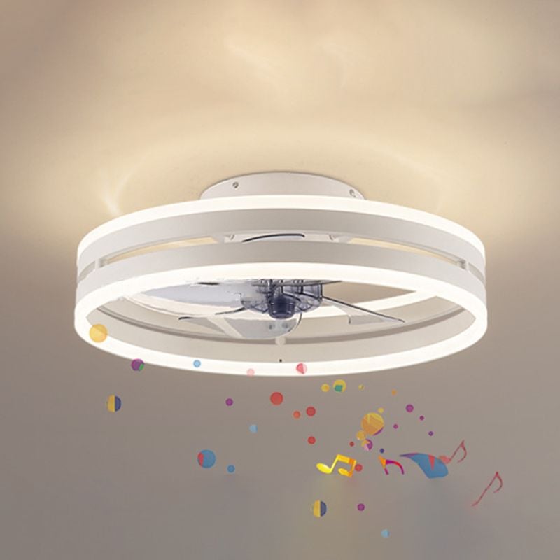 Alessio Deckenventilator mit Beleuchtung Doppel-Layer, 2 Farben, ∅40/50CM - Lumpaz