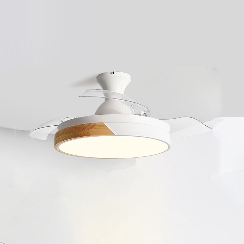 Morandi Deckenventilator mit Beleuchtung Klare Blätter, 5 Farben, ∅90/100CM - Lumpaz