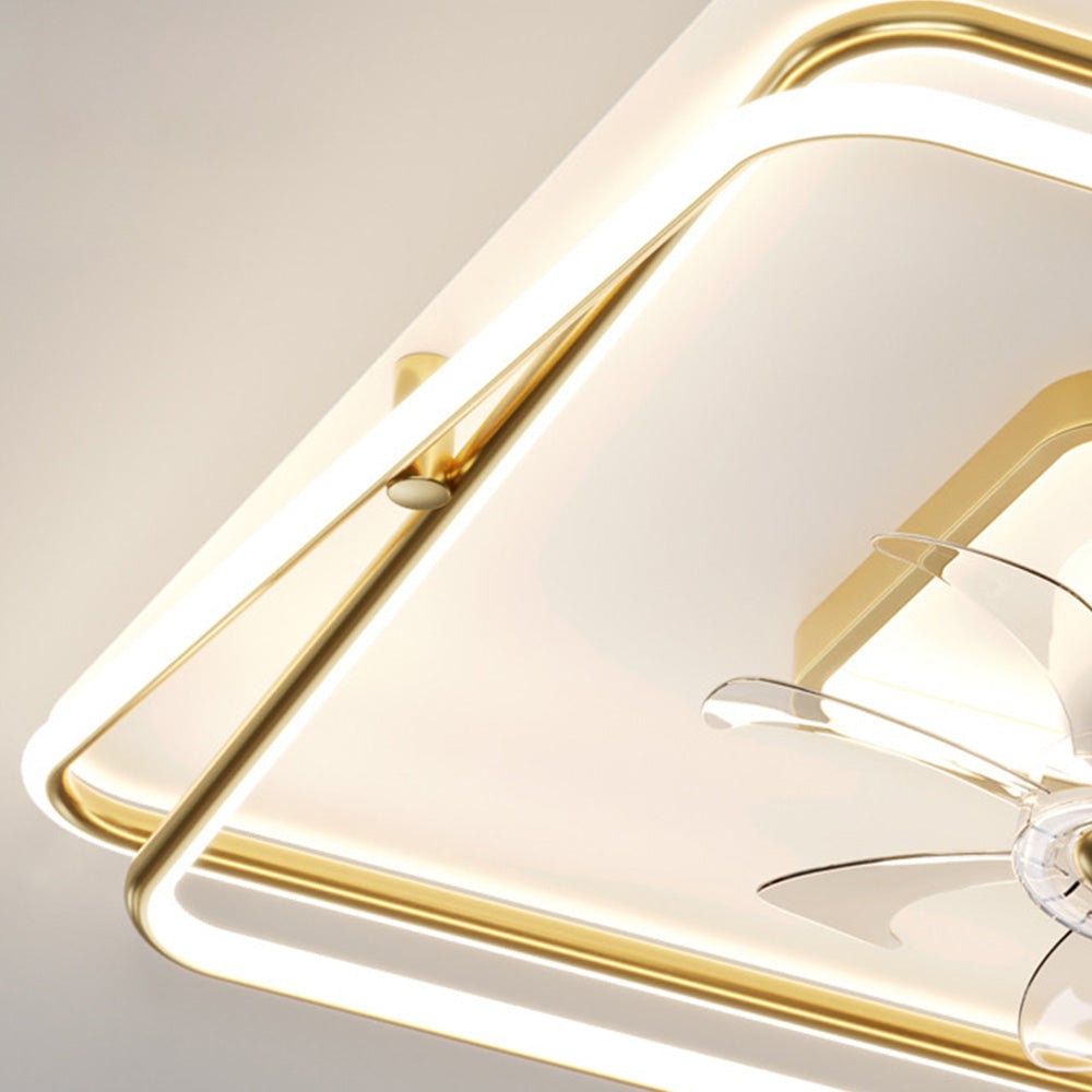 Kelley Deckenventilator mit Beleuchtung Gold, 5 Stile, ∅50/90/110CM - Lumpaz