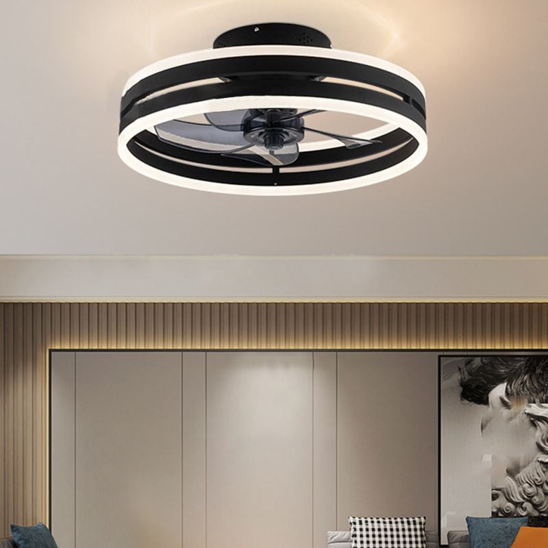 Alessio Deckenventilator mit Beleuchtung Doppel-Layer, 2 Farben, ∅40/50CM - Lumpaz