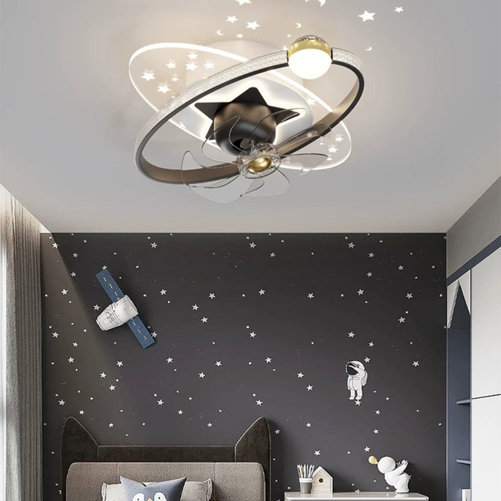 Minori Deckenventilator mit Beleuchtung, 4 Farben, ∅55CM - Lumpaz