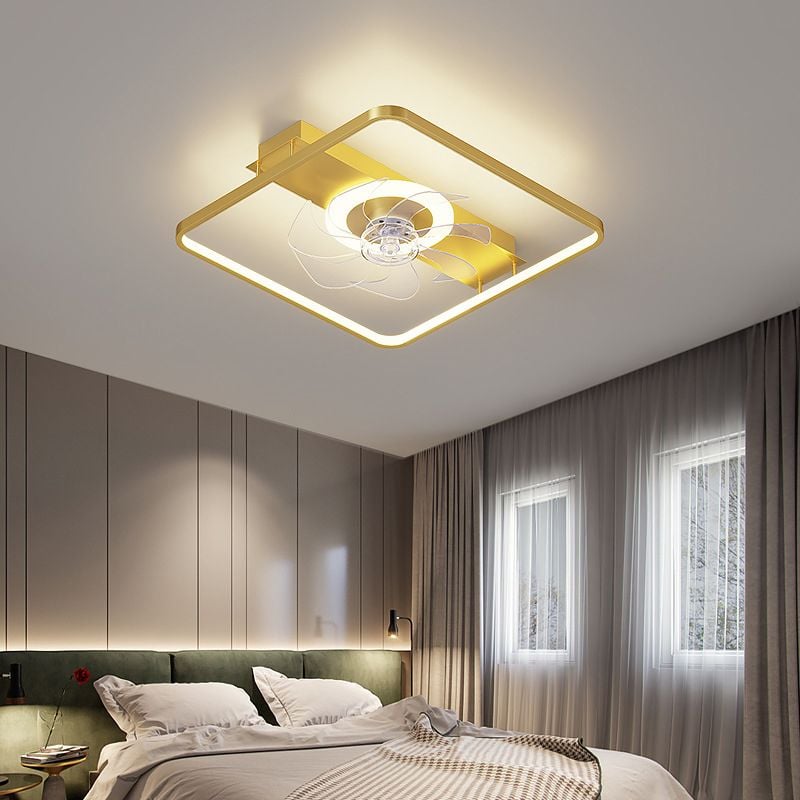 Edge Deckenventilator mit Beleuchtung, 2 Farben, ∅50/52CM - Lumpaz