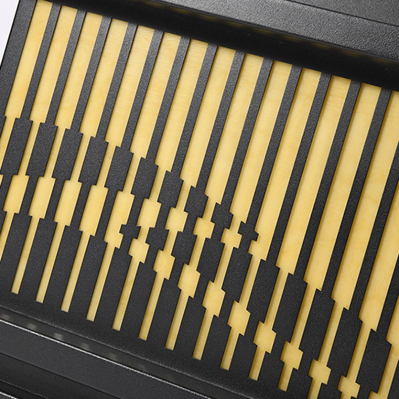 Riley Außensockelleuchte Schwarz, Wellen, Breite 23/28/38/46CM - Lumpaz