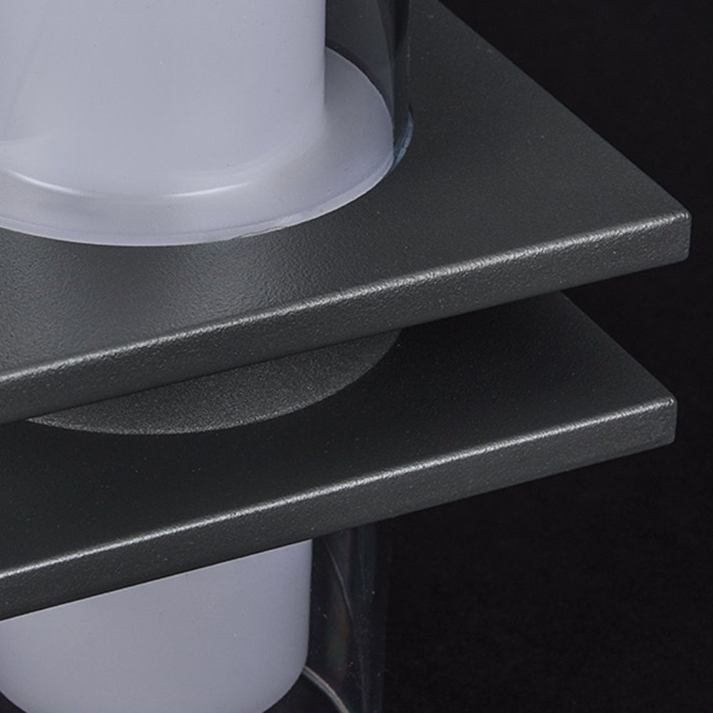 Orr Außenwandleuchte, 2-flammig, Aluminium & Glas, 20CM Lang - Lumpaz