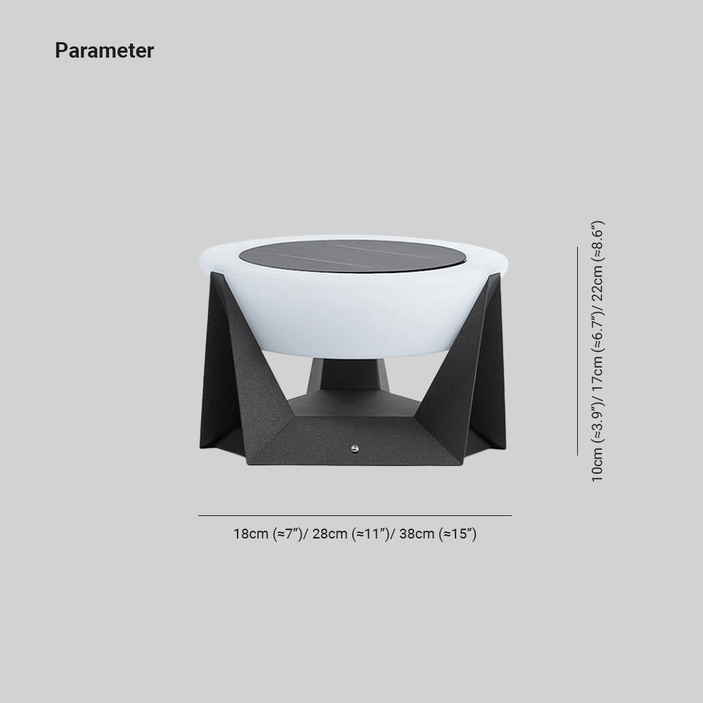 Pena Außensockelleuchte Rund, ∅18/28/38CM - Lumpaz