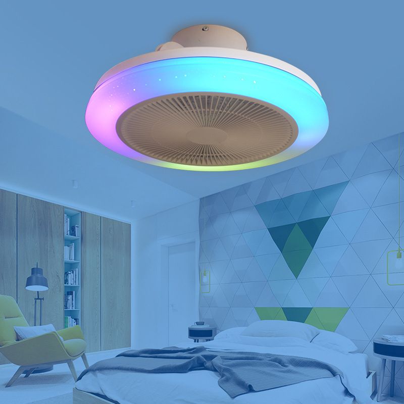 Morandi Deckenventilator mit Beleuchtung RGB-Bluetooth, ∅48cm - Lumpaz