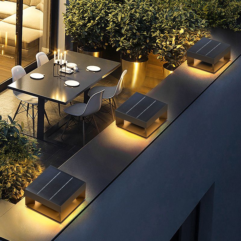 Riley Außensockelleuchte Schwarz, Minimalist, Breite 15/20/30/41/50CM - Lumpaz