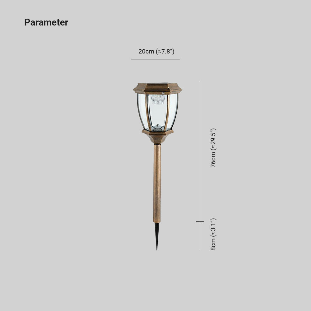 Pena Außen-Pollerleuchte Solarenergie, 2 Farben, 84CM lang - Lumpaz