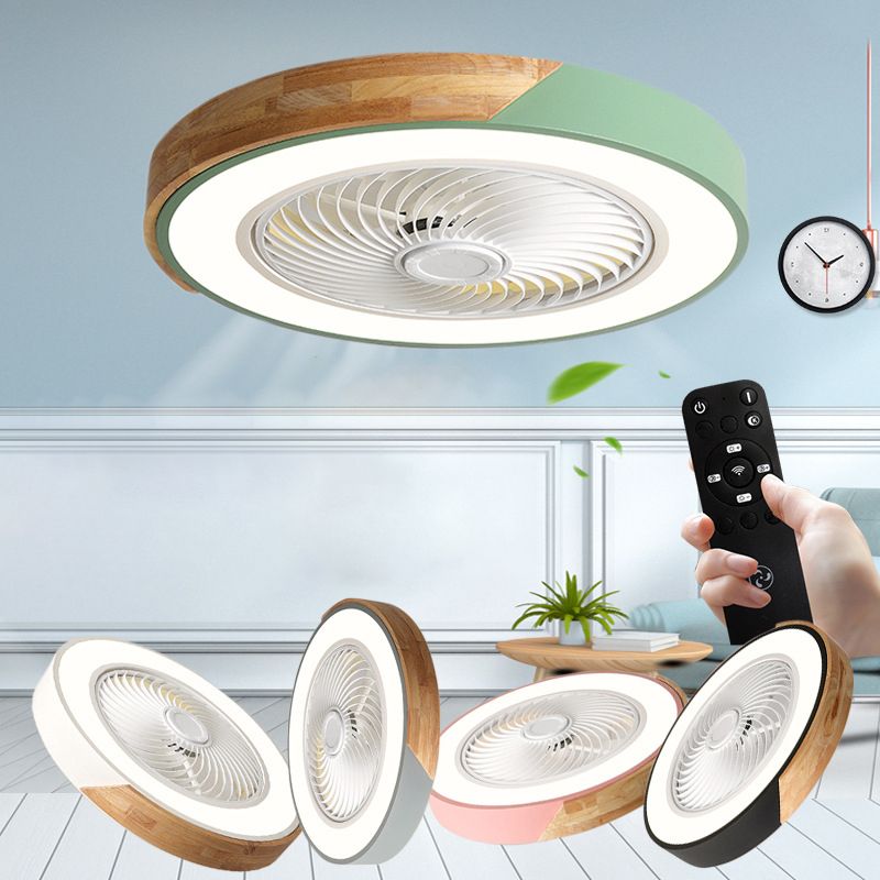Ozawa Deckenventilator mit Beleuchtung, 5 Farben, ∅52CM - Lumpaz