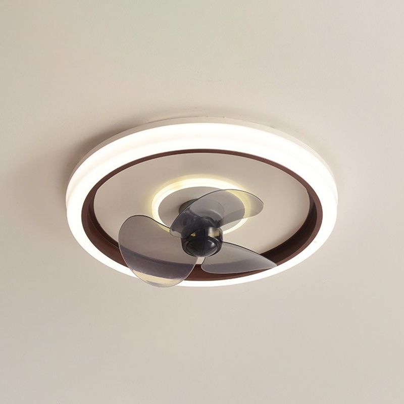 Edge Deckenventilator mit Beleuchtung 2-Licht Ring, 4 Farben, ∅50CM - Lumpaz