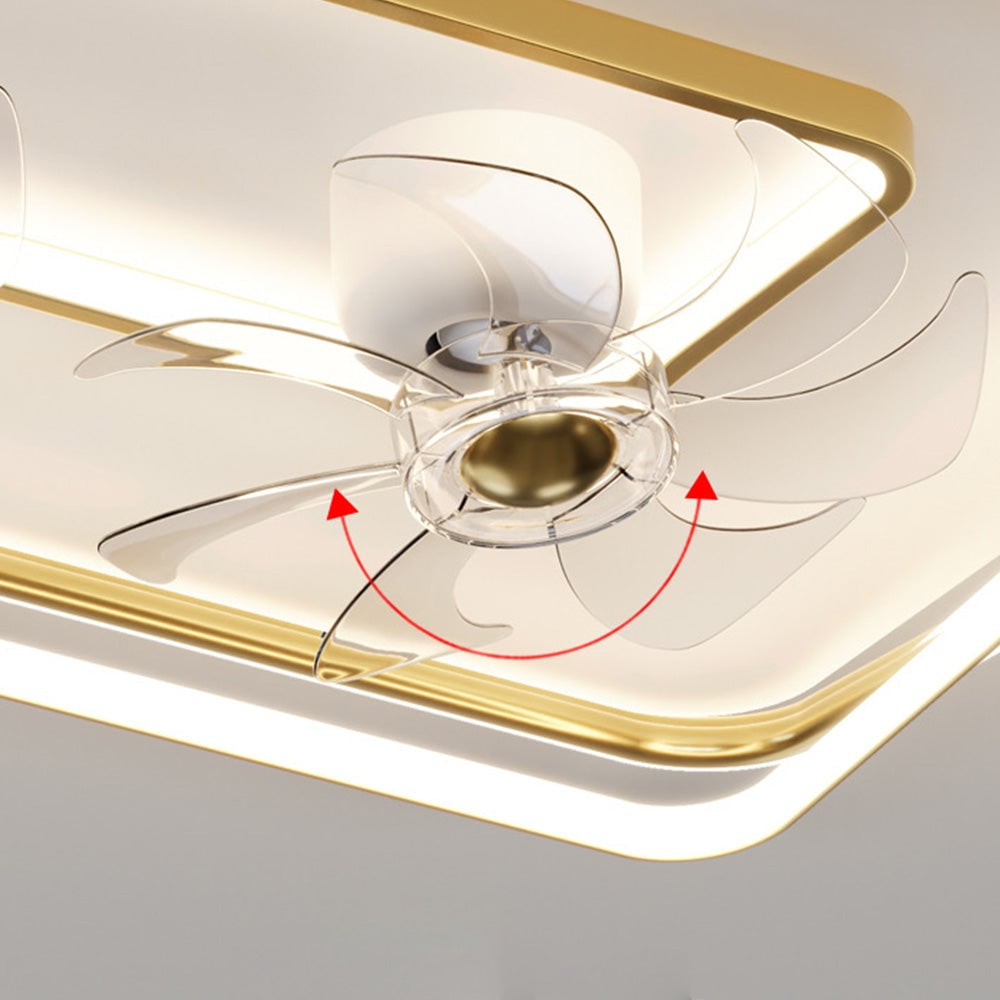 Kelley Deckenventilator mit Beleuchtung Gold, 5 Stile, ∅50/90/110CM - Lumpaz