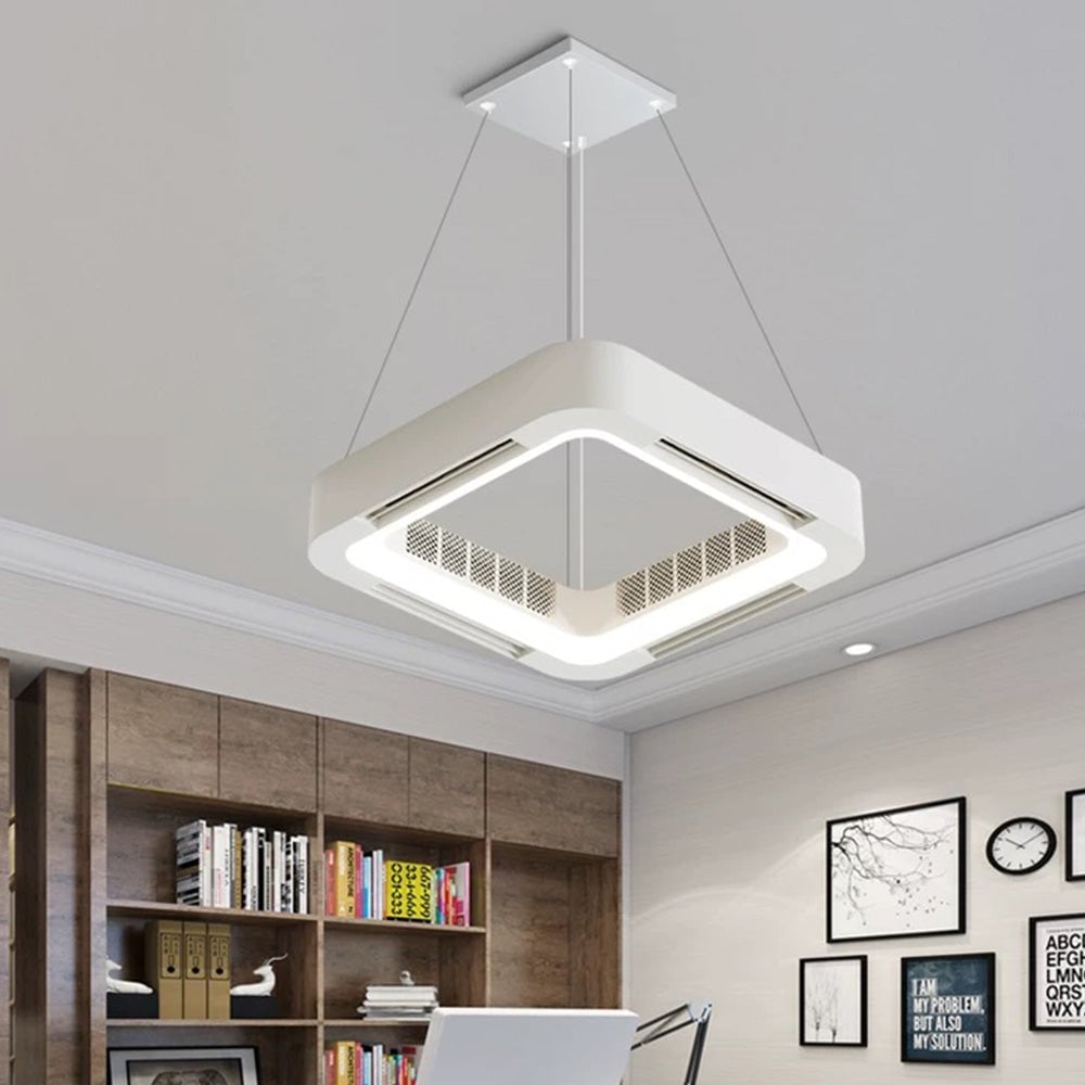 Quinn Deckenventilator mit Beleuchtung Weiß, 2 Stile, ∅58CM - Lumpaz