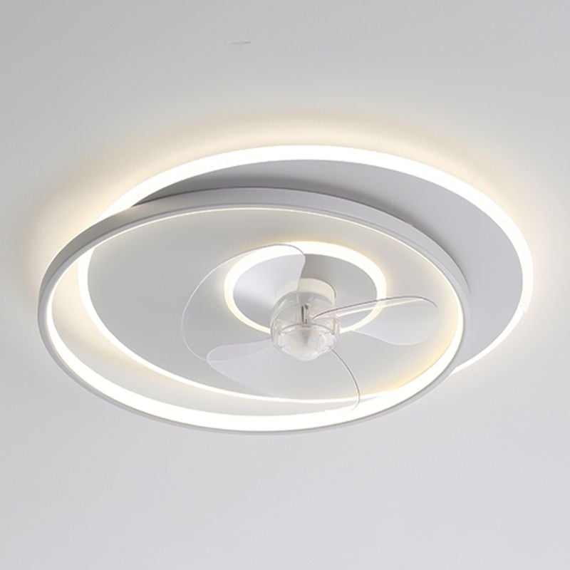 Edge Deckenventilator mit Beleuchtung Weiß, 8 Stile, ∅41/60CM - Lumpaz