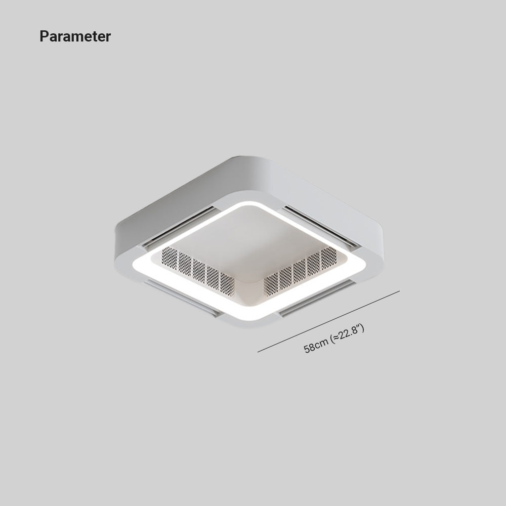 Quinn Deckenventilator mit Beleuchtung Weiß, 2 Stile, ∅58CM - Lumpaz