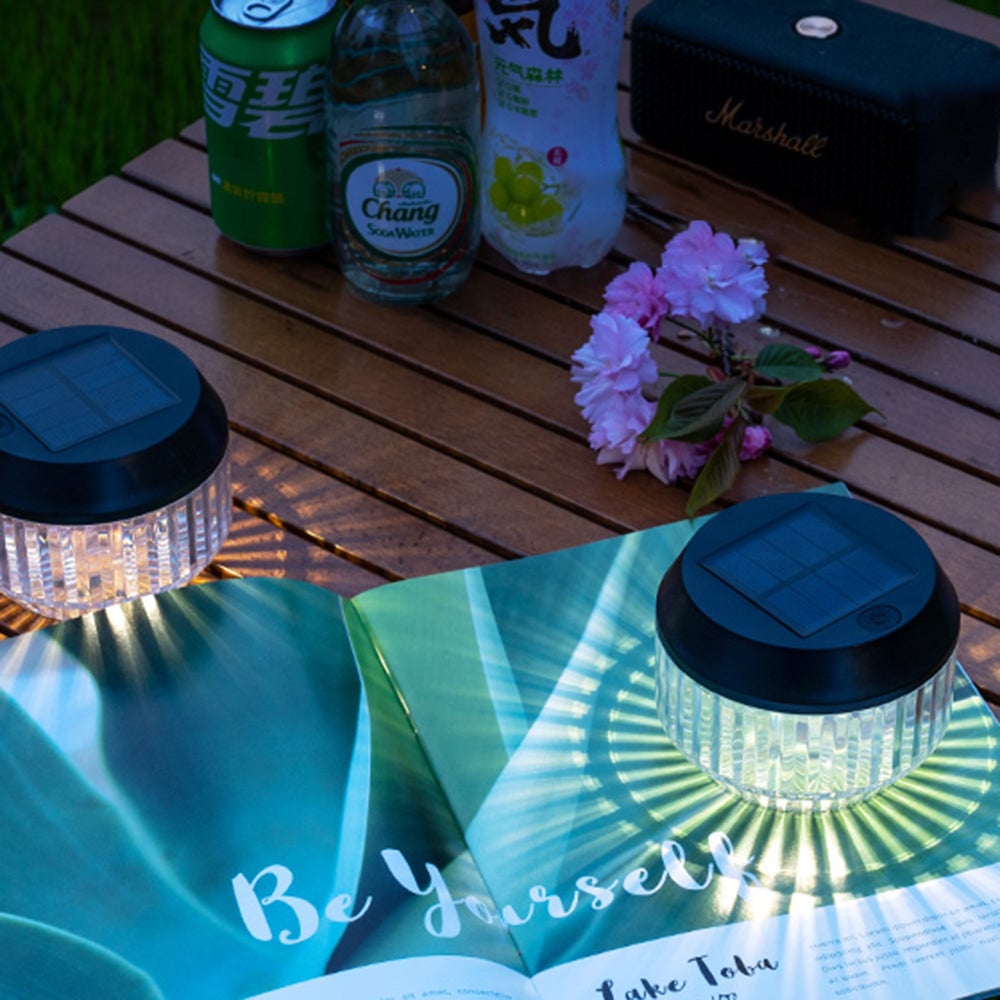 Orr Tischlampe Außenbereich Solar  2 Stück, ∅11CM - Lumpaz