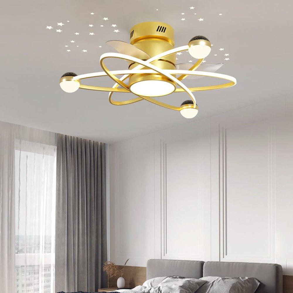 Kelley Deckenventilator mit Beleuchtung, 3 Farben, ∅65CM - Lumpaz