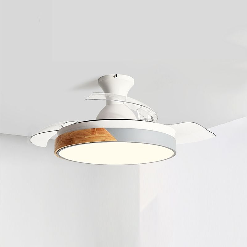 Morandi Deckenventilator mit Beleuchtung Klare Blätter, 5 Farben, ∅90/100CM - Lumpaz