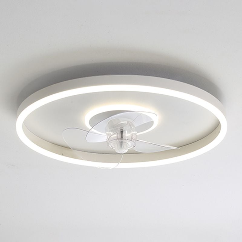 Edge Deckenventilator mit Beleuchtung Weiß, 8 Stile, ∅41/60CM - Lumpaz